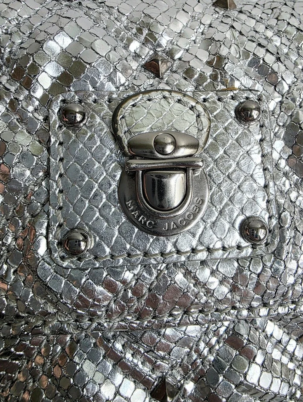 Marc Jacobs Silver Studded Crossbody